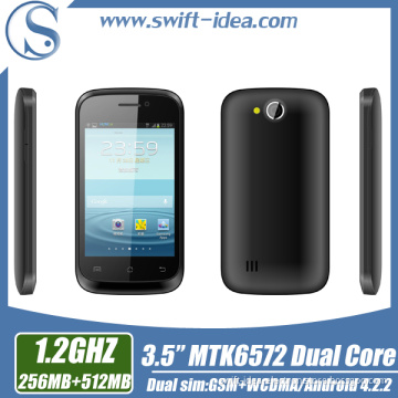 3.5inch Mtk6572 Dual Core Cheapest 3G OEM Android Phone with GPS (S51)